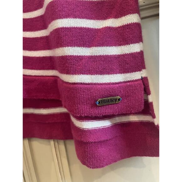 Preppy Hatley Striped‎ Sweater In Pink Blue & White Size Large Cotton Blend - Picture 5 of 5